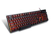 K RAY K6 Mechanical Feel Gaming Keyboard 104 Keys USB Wired