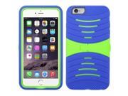 Blue Green Hybrid Heavy Duty Shockproof Case Cover with Stand for Apple iPhone 6 Plus 5.5