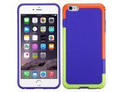 Apple iPhone 6 Plus Orange Green Purple Gummy Case Cover