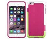 Apple iPhone 6 Plus White Green Hot Pink Gummy Case Cover