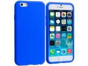 Blue Silicone Soft Skin Rubber Case Cover for Apple iPhone 6 Plus 5.5