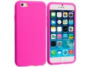 Hot Pink Silicone Soft Skin Rubber Case Cover for Apple iPhone 6 Plus 5.5