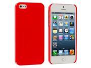 Red Solid Crystal Hard Back Cover Case for Apple iPhone 5 5S