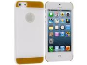 White Yellow Crystal Hard Back Cover Case for Apple iPhone 5 5S
