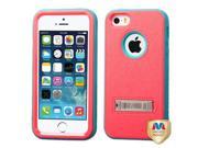 Apple iPhone 5S 5 Baby Red Tropical Teal VERGE Hybrid Case Cover Stand