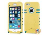 Apple iPhone 5S 5 Baby Yellow Tropical Teal Phantom Hybrid Case Cover