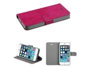 Apple iPhone 5S 5 Hot Pink MyJacket Wallet Case Cover