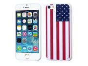 Apple iPhone 5S 5 United States National Flag Solid White Gummy Case Cover