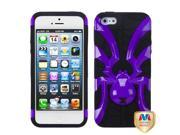 Apple iPhone 5S 5 Solid Pearl Purple Black Spiderbite Hybrid Case Cover