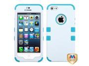 Apple iPhone 5S 5 Ivory White Tropical Teal TUFF Hybrid Phone Case Cover