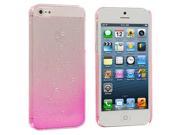 Hot Pink Crystal Raindrop Hard Case Cover for Apple iPhone 5 5S