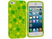 Green Bubbles TPU Design Soft Case Cover for Apple iPhone 5 5S