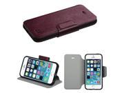 Apple iPhone 5S 5 Brown Black Mixy MyJacket Wallet Case Cover