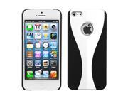 Apple iPhone 5S 5 White Black Wave Phone Back Case Cover