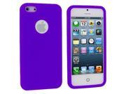 Purple Circles Silicone Soft Skin Case Cover for Apple iPhone 5 5S