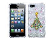 Apple iPhone 5S 5 Christmas Tree Premium 3D Diamante Protector Case Cover