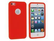 Red Circles Silicone Soft Skin Case Cover for Apple iPhone 5 5S