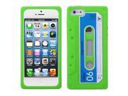 Apple iPhone 5S 5 Apple Green Retro Cassette Skin Case Cover