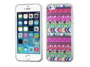 Apple iPhone 5S 5 Clear Hot Pink Tribe Impression Clear Gummy Case Cover