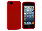 Red Silicone Soft Skin Case Cover for Apple iPhone 5 5S