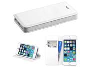 Apple iPhone 5S 5 White MyJacket Wallet Case Cover