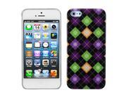 Apple iPhone 5S 5 Colorful Rhombic Plaid Phone Back Protector Case Cover