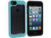 Black Baby Blue Hybrid TPU Bumper Case Cover for Apple iPhone 5 5S