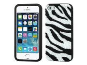 Apple iPhone 5S 5 Zebra Skin Spike Black Pastel Skin Case Cover