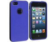 Blue Black Hybrid TPU Bumper Case Cover for Apple iPhone 5 5S