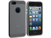 Clear Black Hybrid TPU Bumper Case Cover for Apple iPhone 5 5S