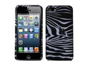 Apple iPhone 5S 5 Black Noble Zebra 2D Silver Phone Case Cover