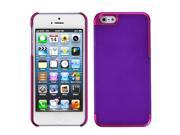 Apple iPhone 5S 5 Hard Grape Titanium Solid Hot Pink MyDual Back Case Cover