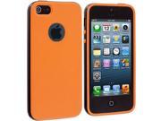 Orange Black Hybrid TPU Bumper Case Cover for Apple iPhone 5 5S