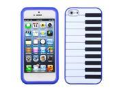 Apple iPhone 5S 5 Dark Blue Piano Pastel Skin Case Cover