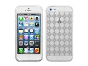 Apple iPhone 5S 5 T Clear Argyle Candy Skin Case Cover