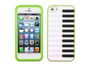Apple iPhone 5S 5 Dark Green Piano Pastel Skin Case Cover