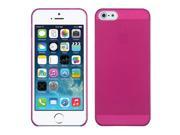 Apple iPhone 5S 5 T Hot Pink Frosted Phone Back Protector Case Cover