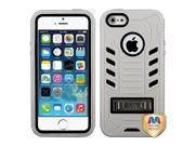 Apple iPhone 5S 5 Natural Black TUFF eNUFF Hybrid Case Cover Metal Stand