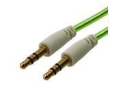 Green Transparent Auxiliary Cable 3FT