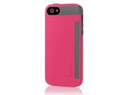 Incipio iPhone 5 5S Stowaway™ Case Pink Grey