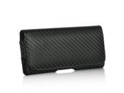 Carbon Fiber Black Holster Pouch for Apple iPhone 5 5S 5C