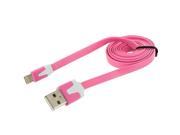 Light Pink Noodle Lightning Data Sync Cable Charger 3FT