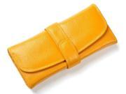Women s Leather Bifold Wallet Womens Leather Purse Yellow
