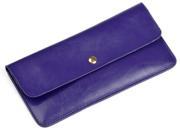 Candy Solid Color Womens Leather Wallet Wallet Purses for Women Ladies Wallet Purse Purple