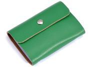 Credit Card Holder Leather Genuine Leather Credit Card Holder Walelt Green