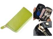 Geunine Leather Car Key Case Leather Key Holder Green