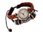 Leather Handmade Bracelet Wrist Watch Adjustable Nationality Style