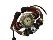 Leather Handmade Bracelet Wrist Watch Chinese Style Bead