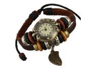 Leather Handmade Bracelet Wrist Watch Don t Forget Me Charm