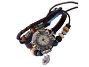 Leather Handmade Bracelet Wrist Watch for Men and Women
